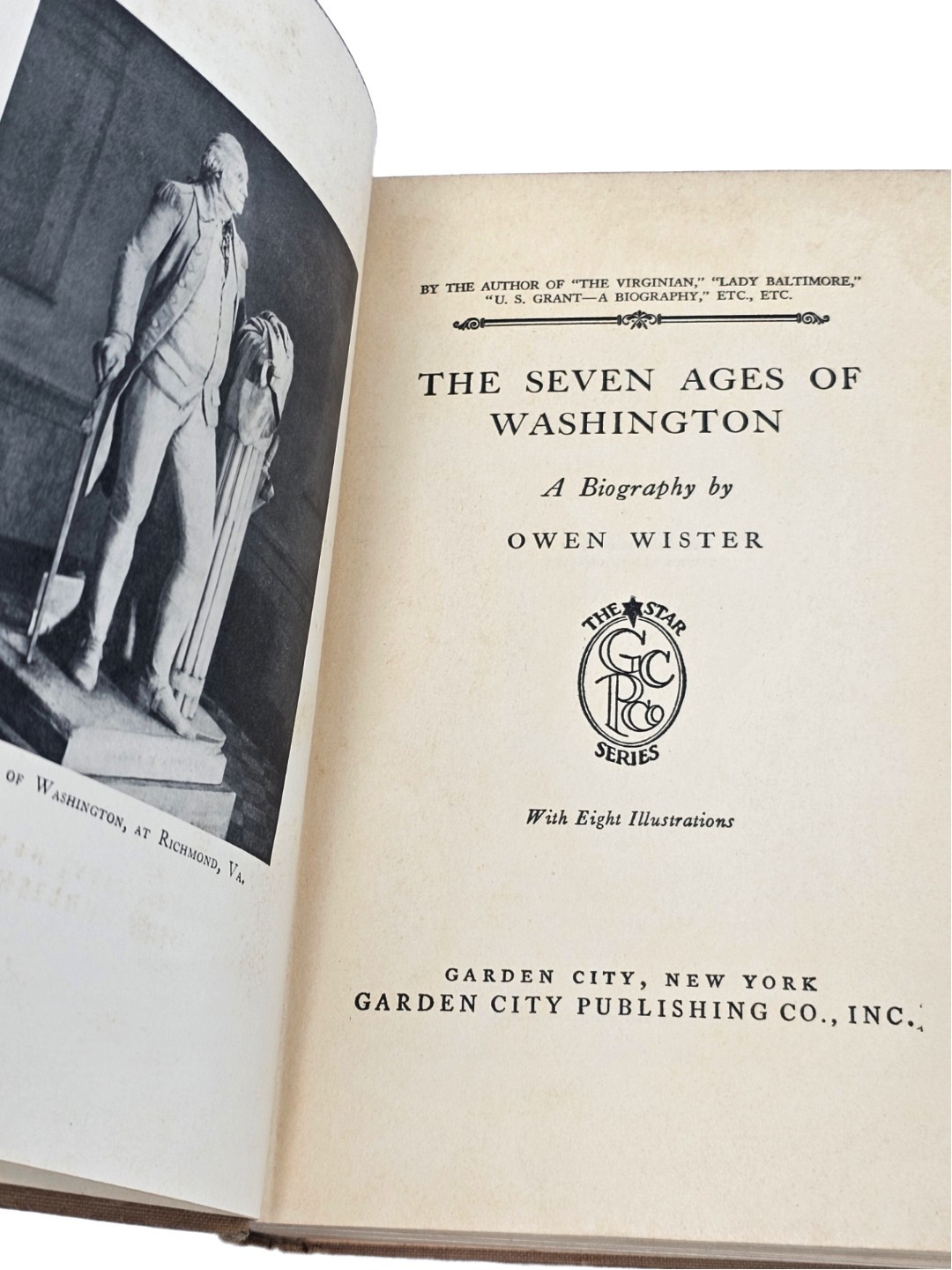 Vintage c. 1920s-30s The Seven Ages Of Washington HC Owen Wister | Biography