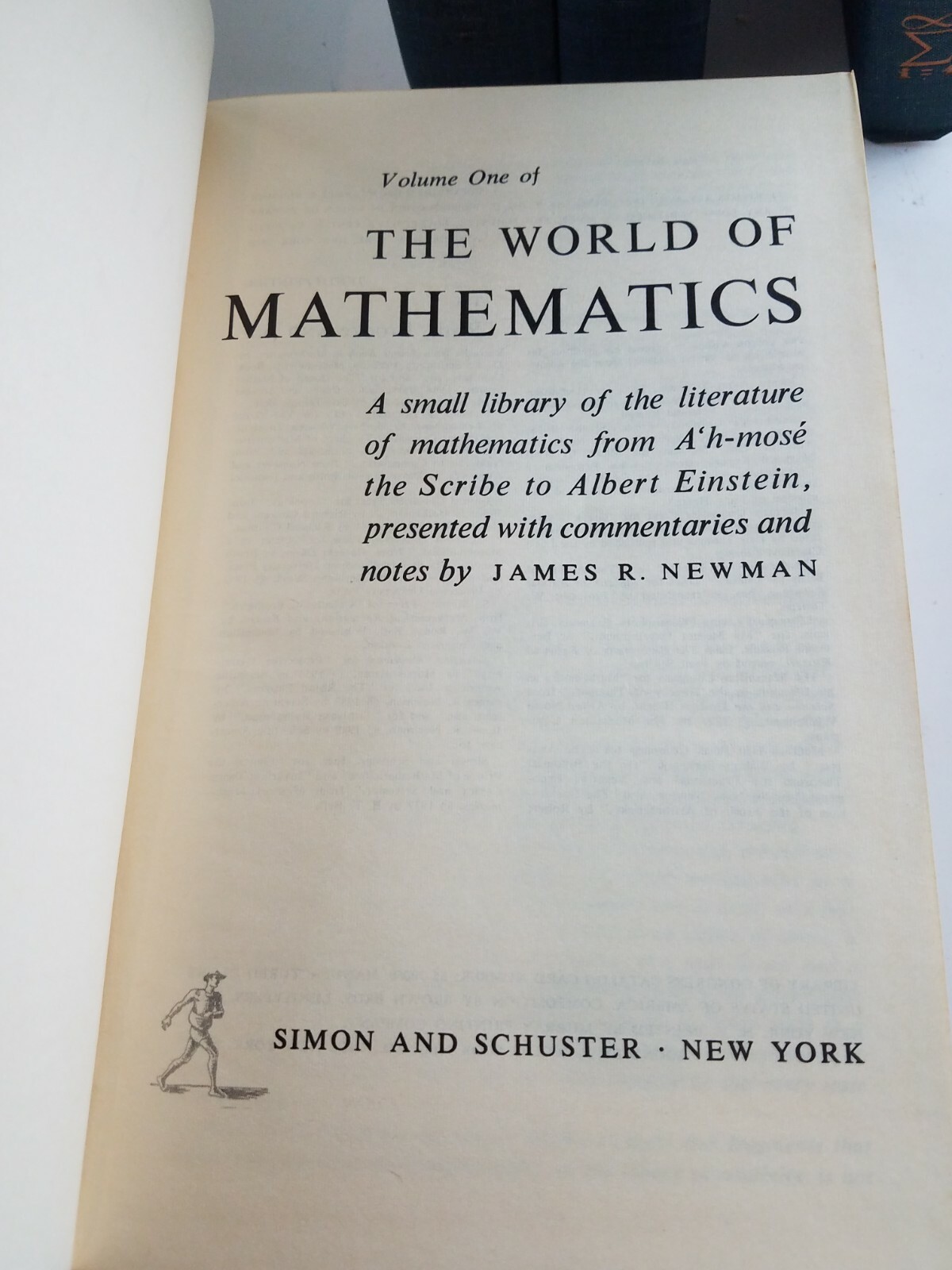 The World of Mathematics by James R Newman 4 Volume Hardcover Boxed Set 1956