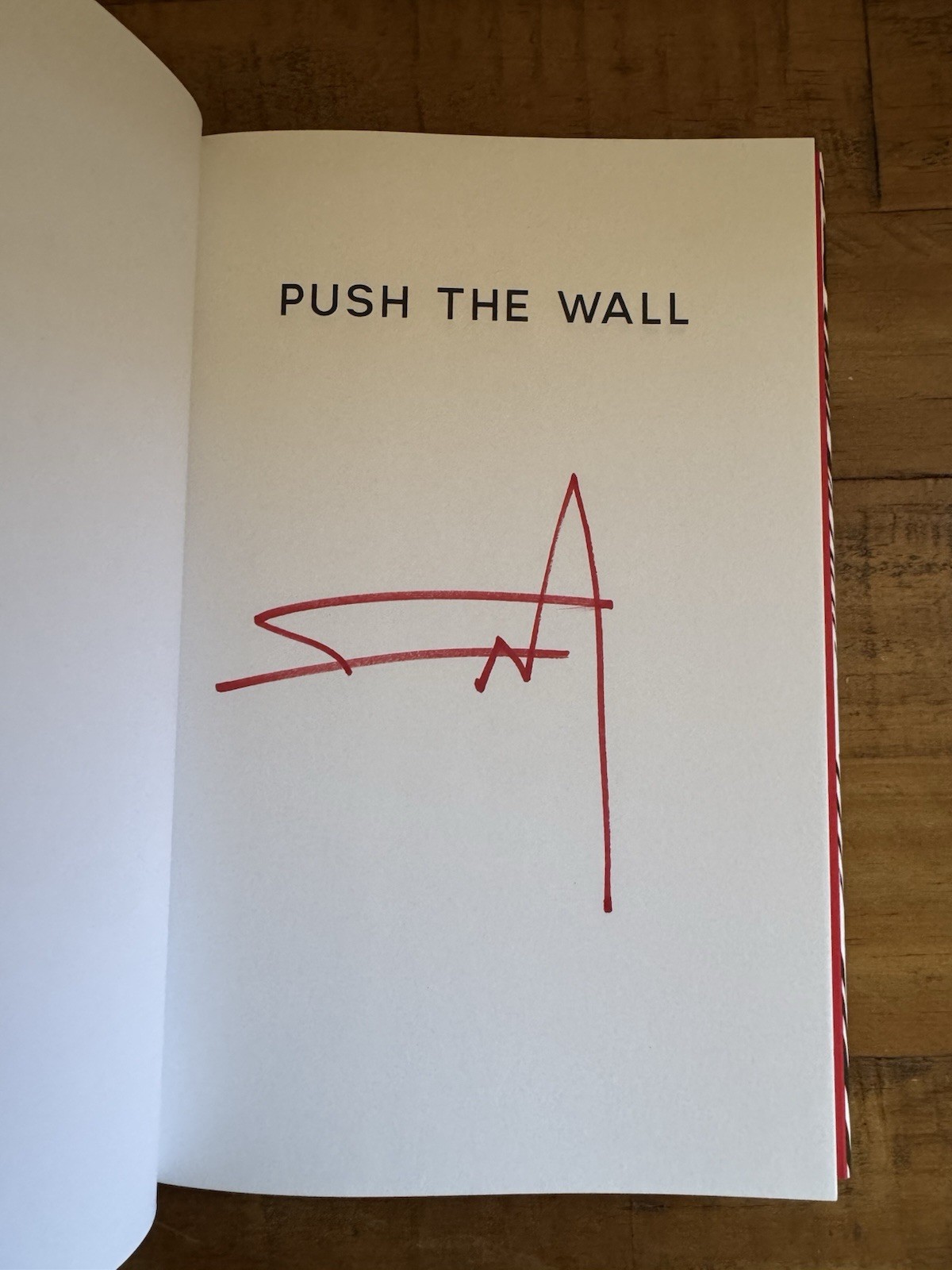 Comic Artist Frank Miller – Push The Wall Signed HB 1st Edition Book