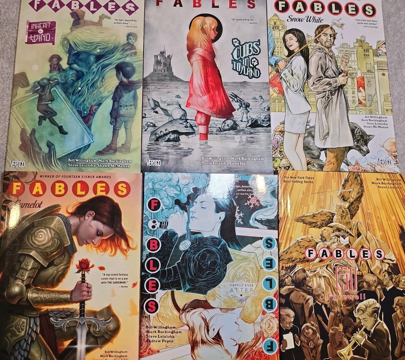 FABLES Graphic Novel TPB Complete Set Vol 1-22 DC/Vertigo Comics + 1 Bonus Books