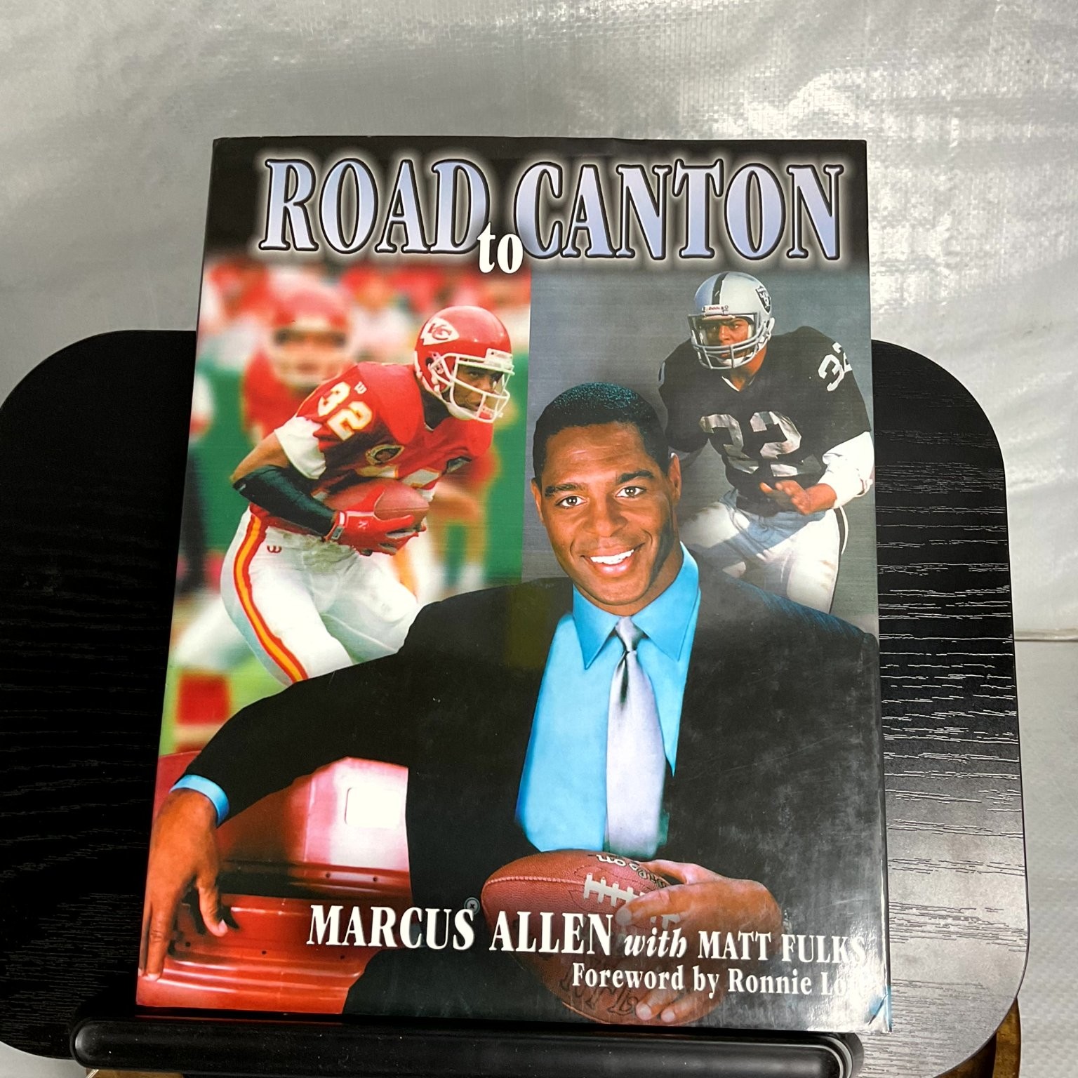 ROAD TO CANTON Marcus Allen SIGNED Illustrated NFL Football Biography 2005