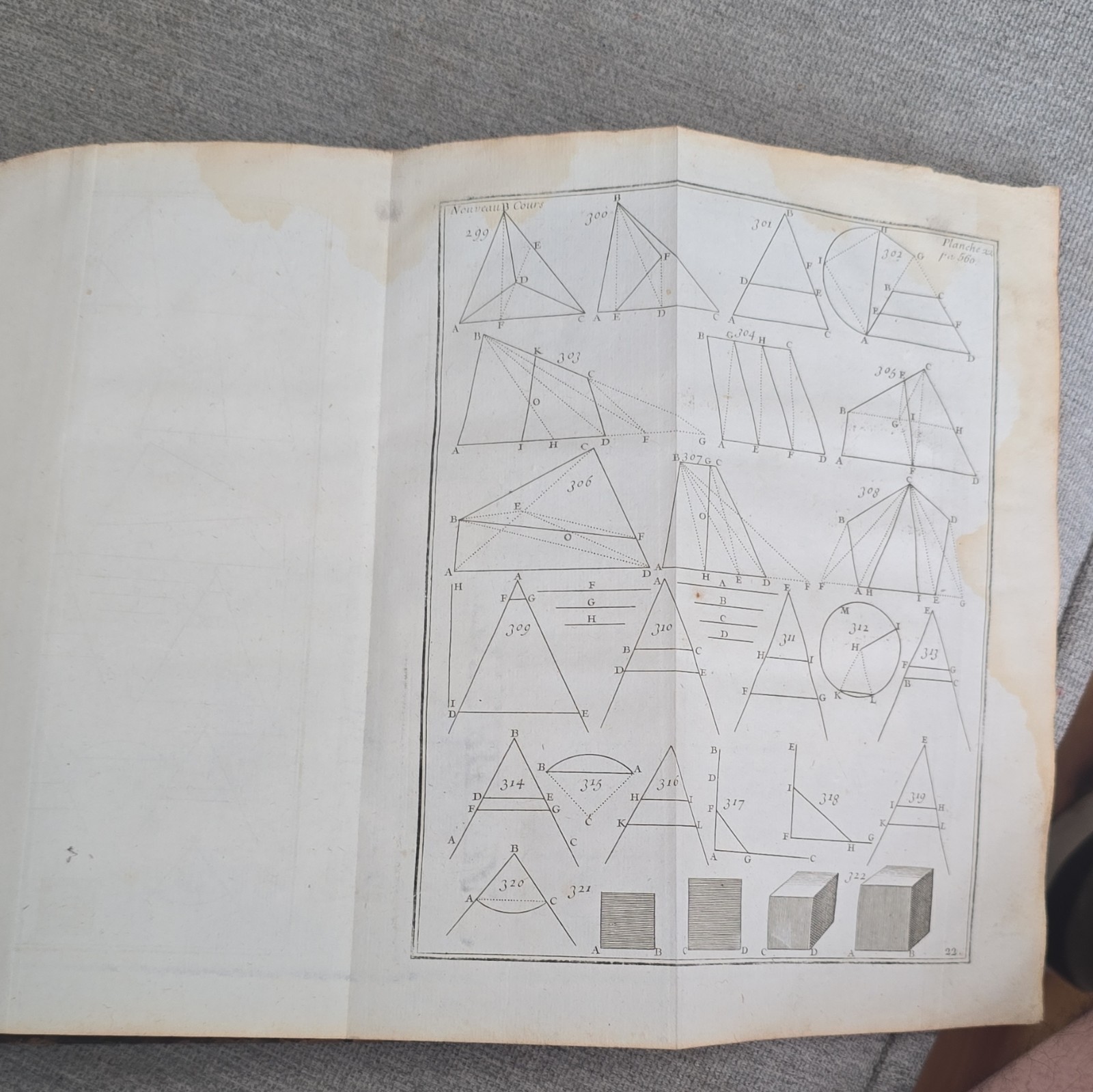 M. Belidor Nouveau Cours de Mathematique Paris Nyon 1757 Leather Illus French