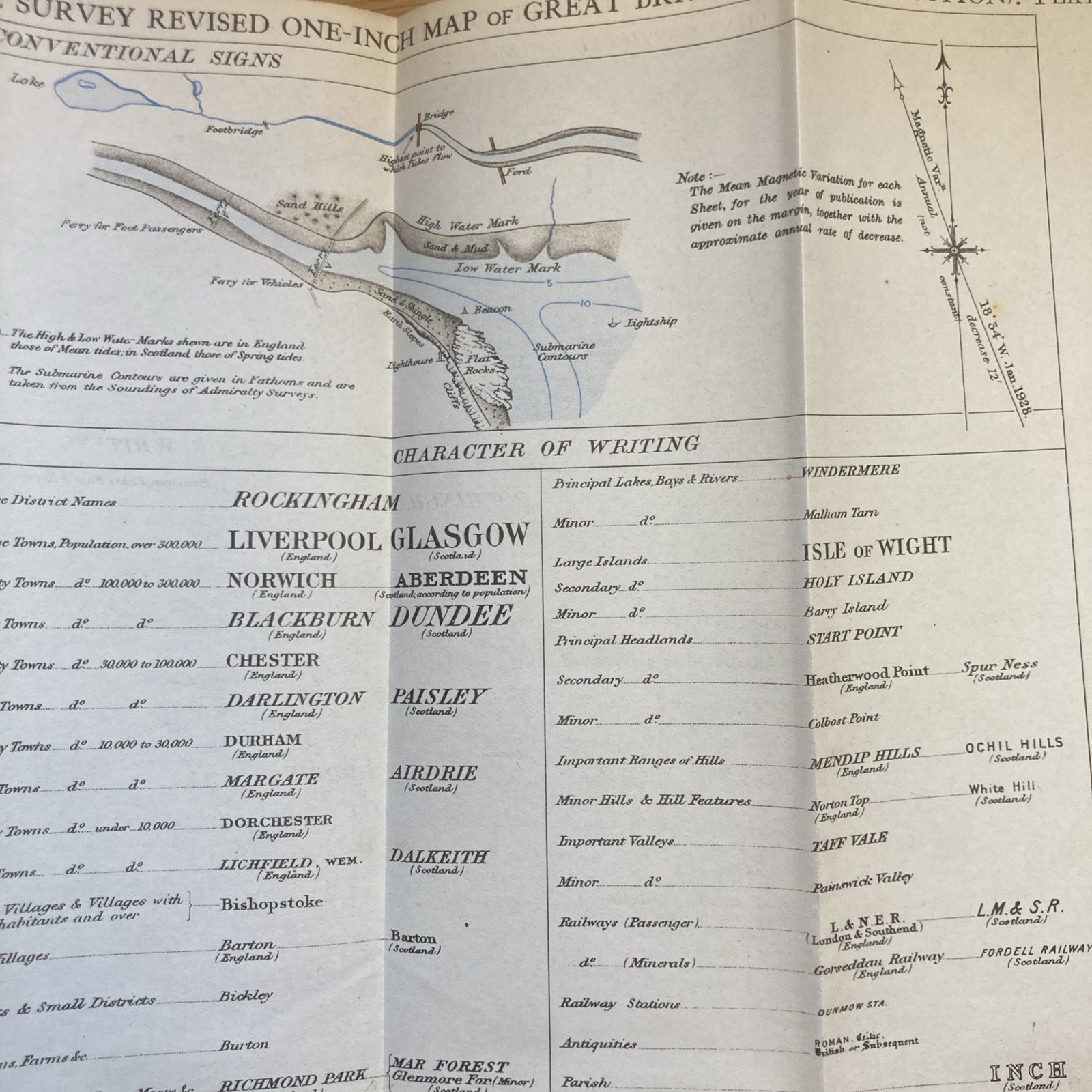 NOTES ON MAP READING War Office 1939 with multiple fold-out maps. Excellent.