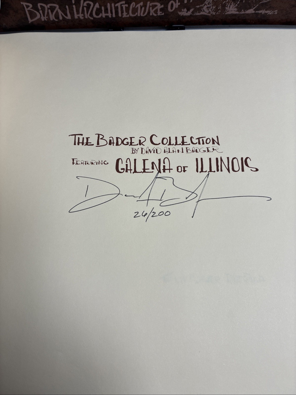 The Badger Collection – David Alan Badger LE SIGNED #26 & #76/200 Vintage HTF