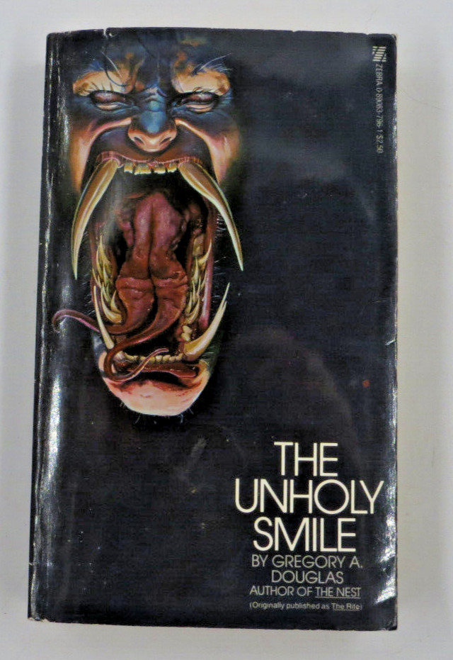 The Unholy Smile Paperback by Gregory A Douglas 1979 Second Printing The Rite