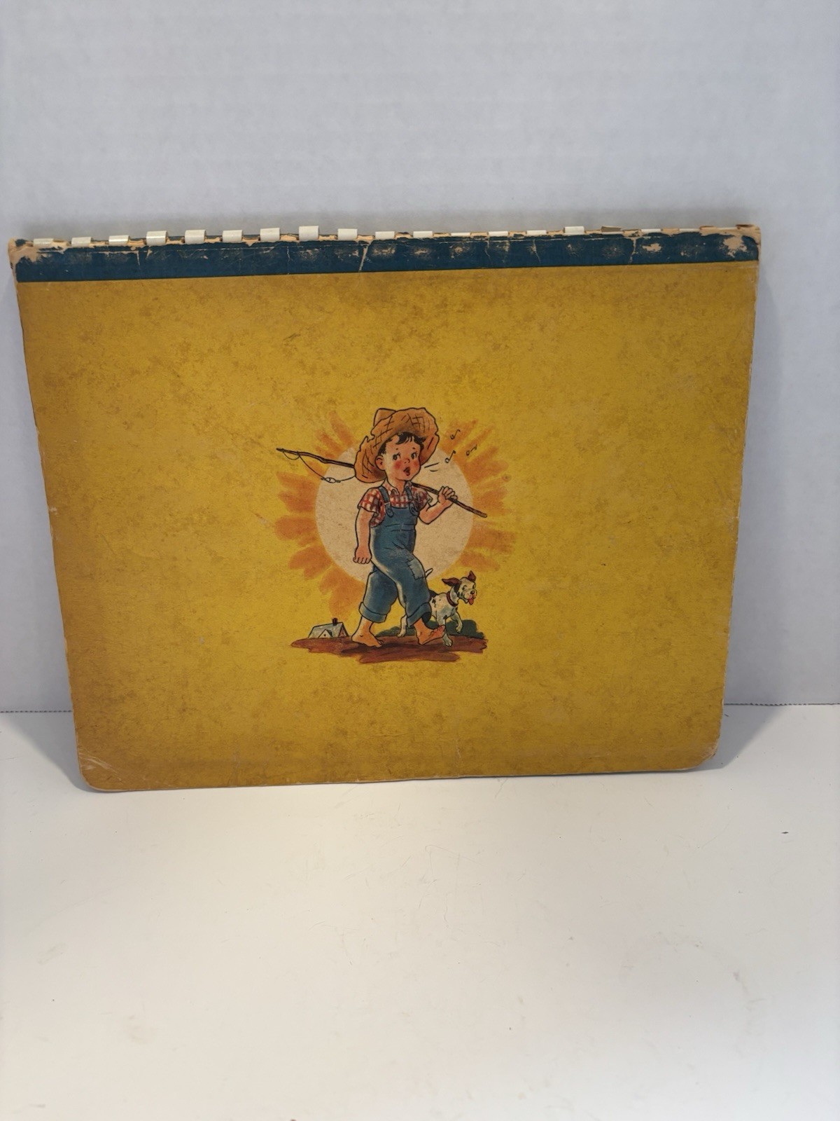 Vintage Play Time In Action Pop Up Book 1949 Softcover Spiral Bound