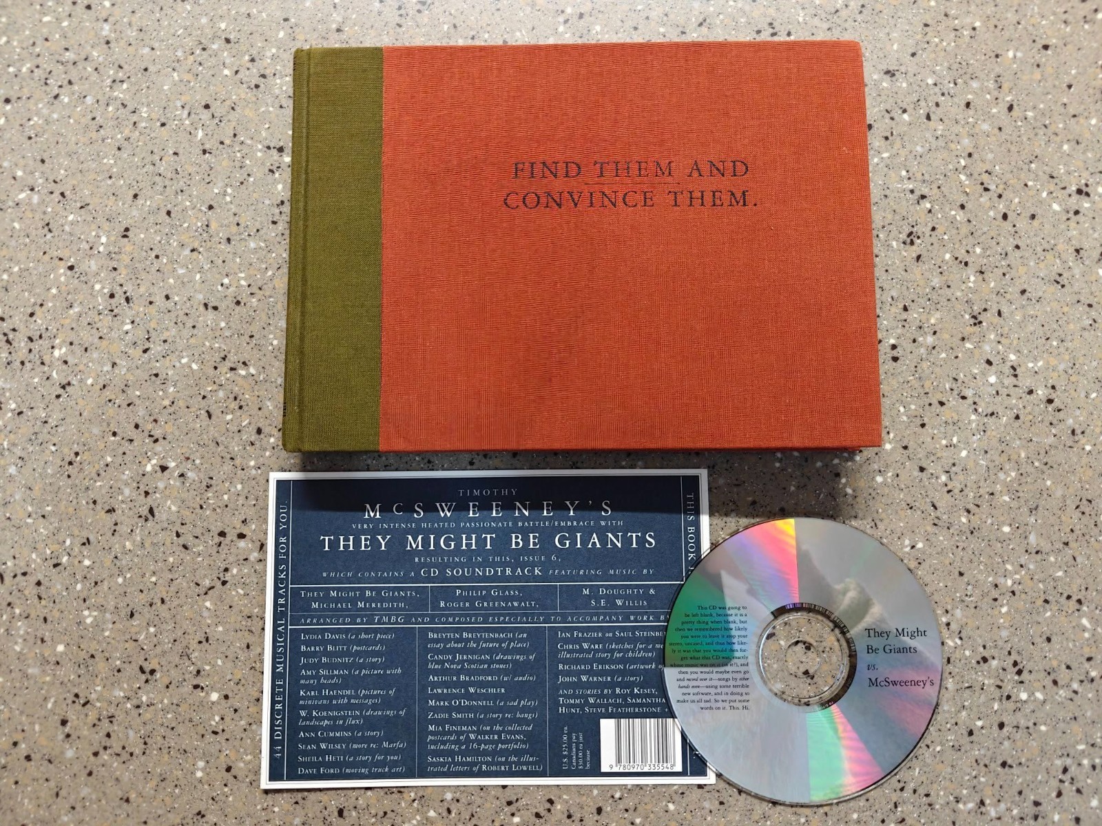 McSweeney’s Volume 6: Find Them And Convince Them (Book & CD) Excellent Cond.