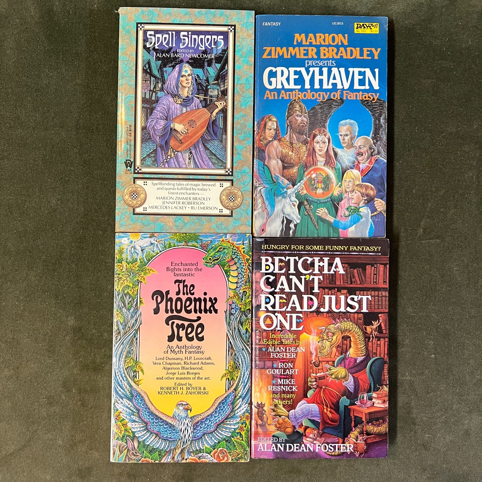 4 Anthologies of Fantasy and Science Fiction- Ed Foster, Boyer, Newcomer,Bradley