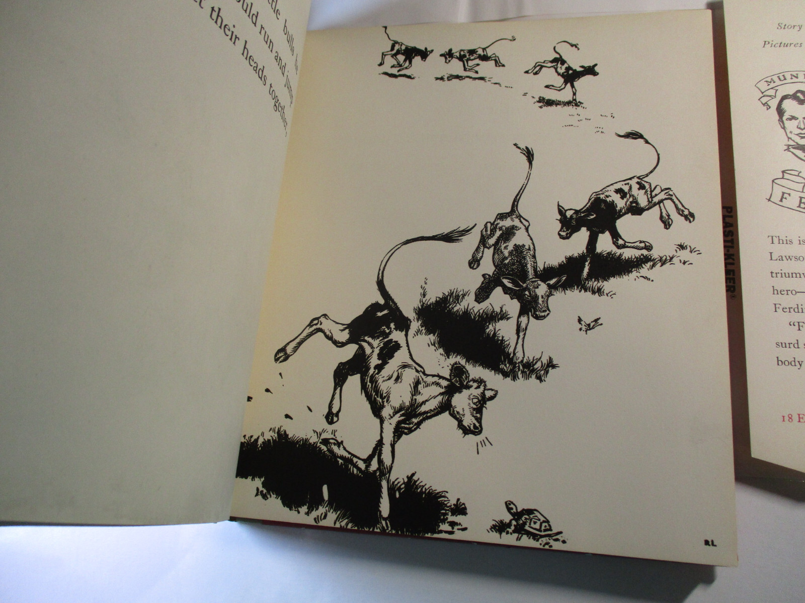 Story of Ferdinand, Munro Leaf, Robert Lawson, Viking Press, DJ, 8th Print, 1937