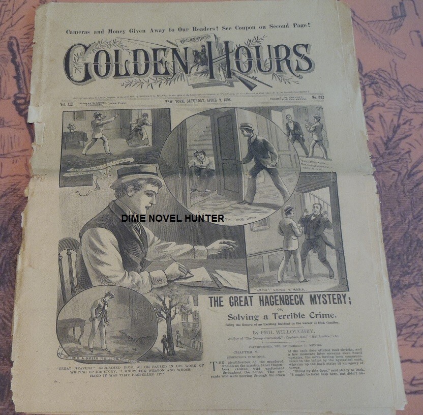 GOLDEN HOURS #532 DETECTIVE STORY NORMAN MUNRO STORY PAPER DIME NOVEL