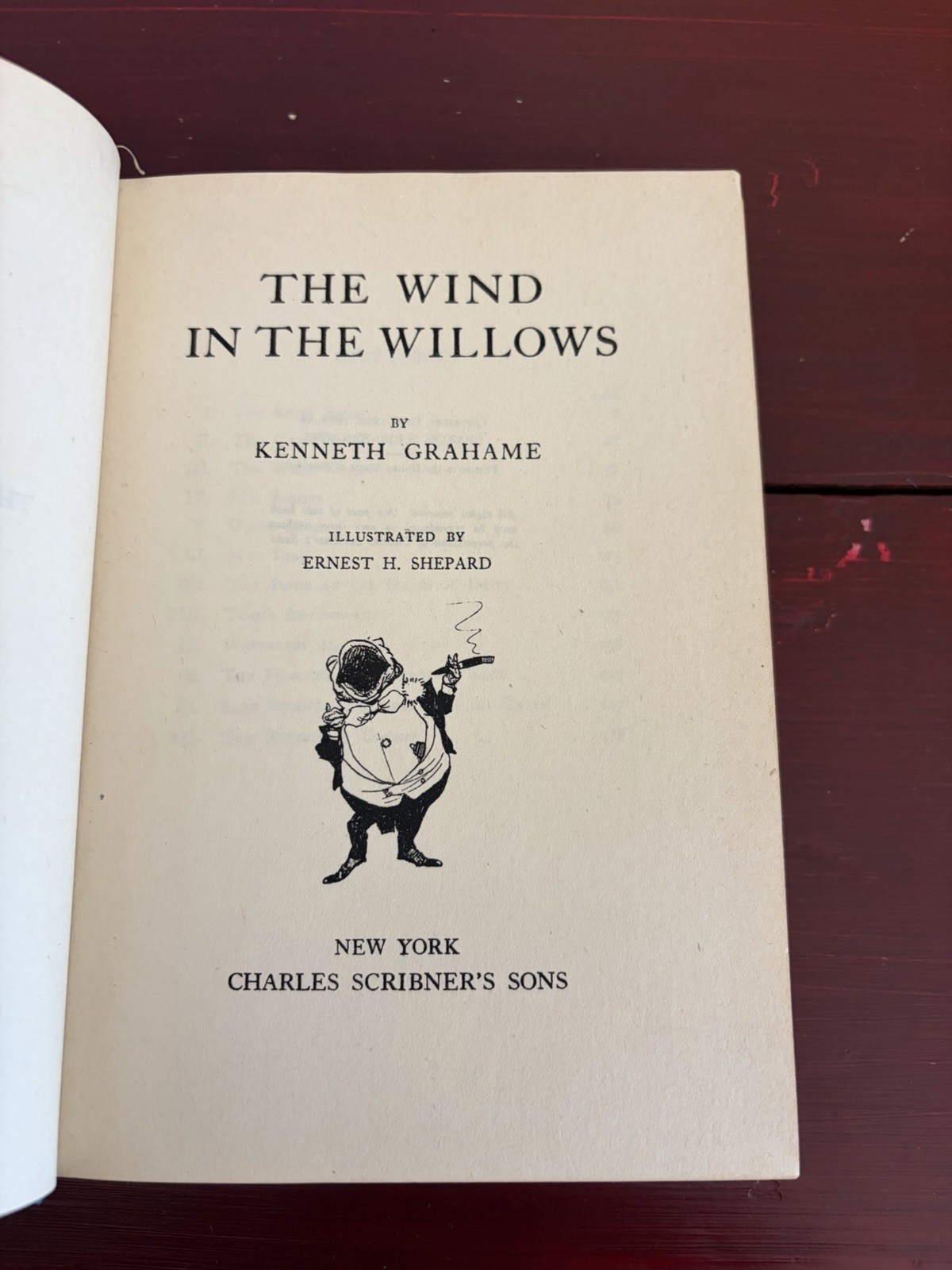 The Wind in the Willows, Kenneth Grahame 1933 HC w/DJ Charles Scribner’s Sons