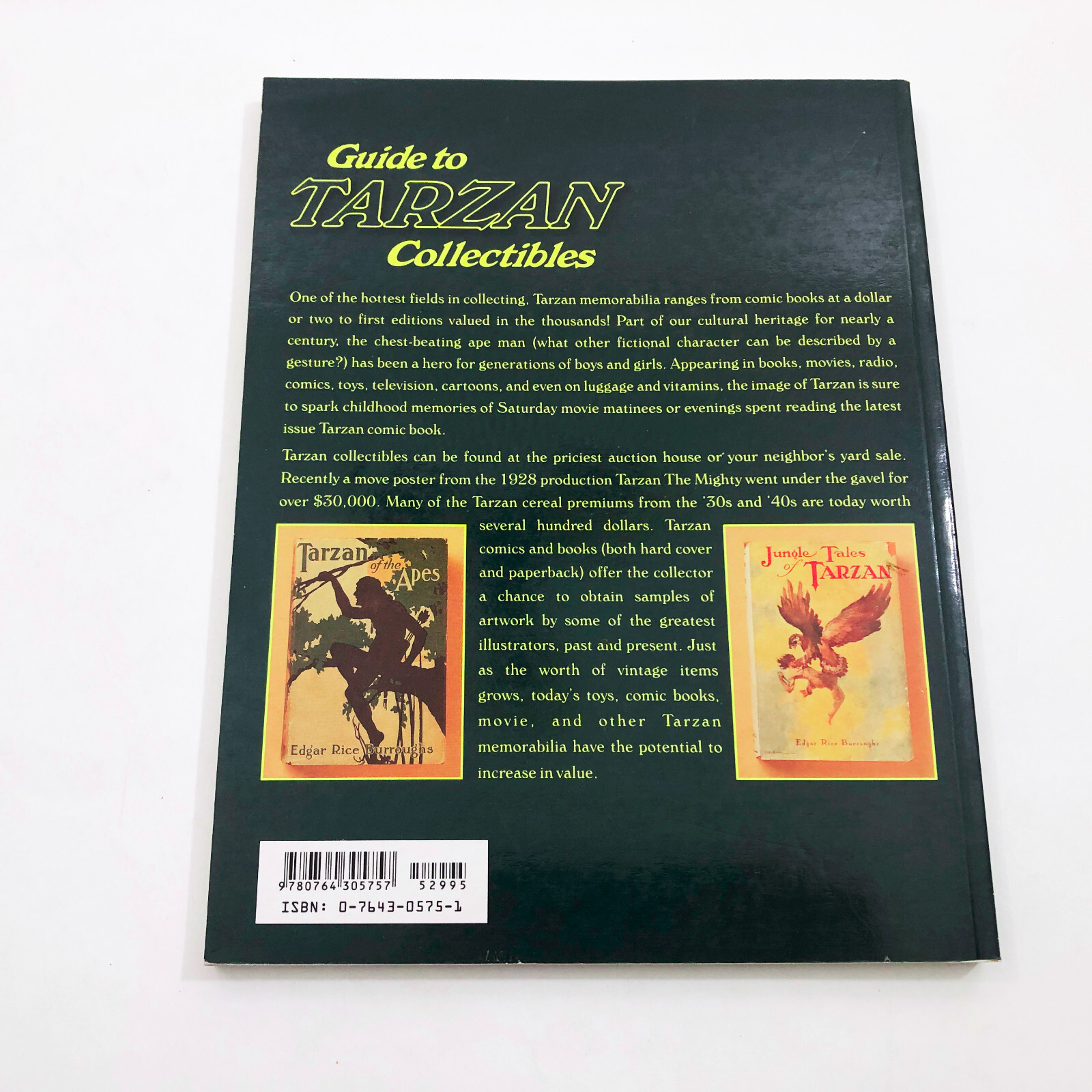 Guide to Tarzan Collectibles by Glenn Erardi Paperback 1998 First Edition