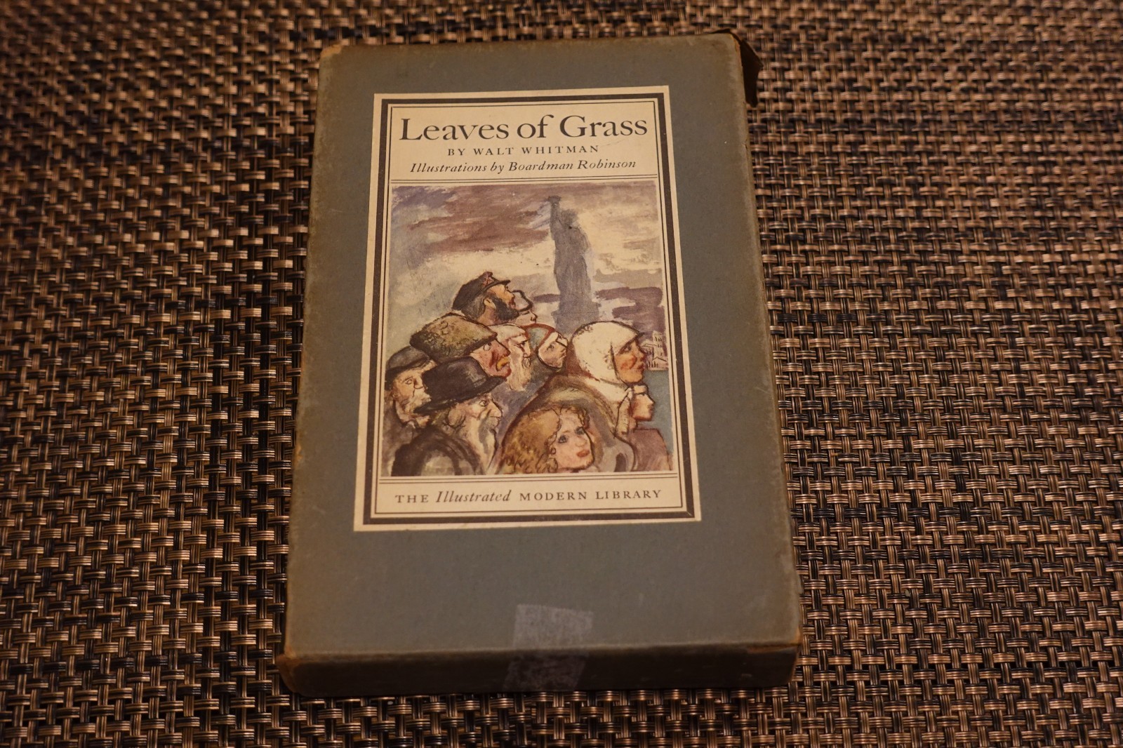 Leaves of Grass Collected Poems of Walt Whitman Vintage (1944 Hardcover Book)