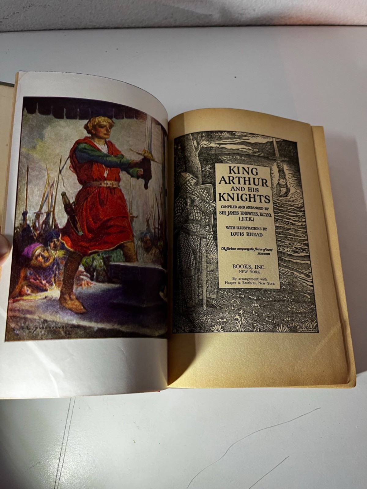 King Arthur and his knights by Sir James Knowles illustrated by Louis Rhead 1923