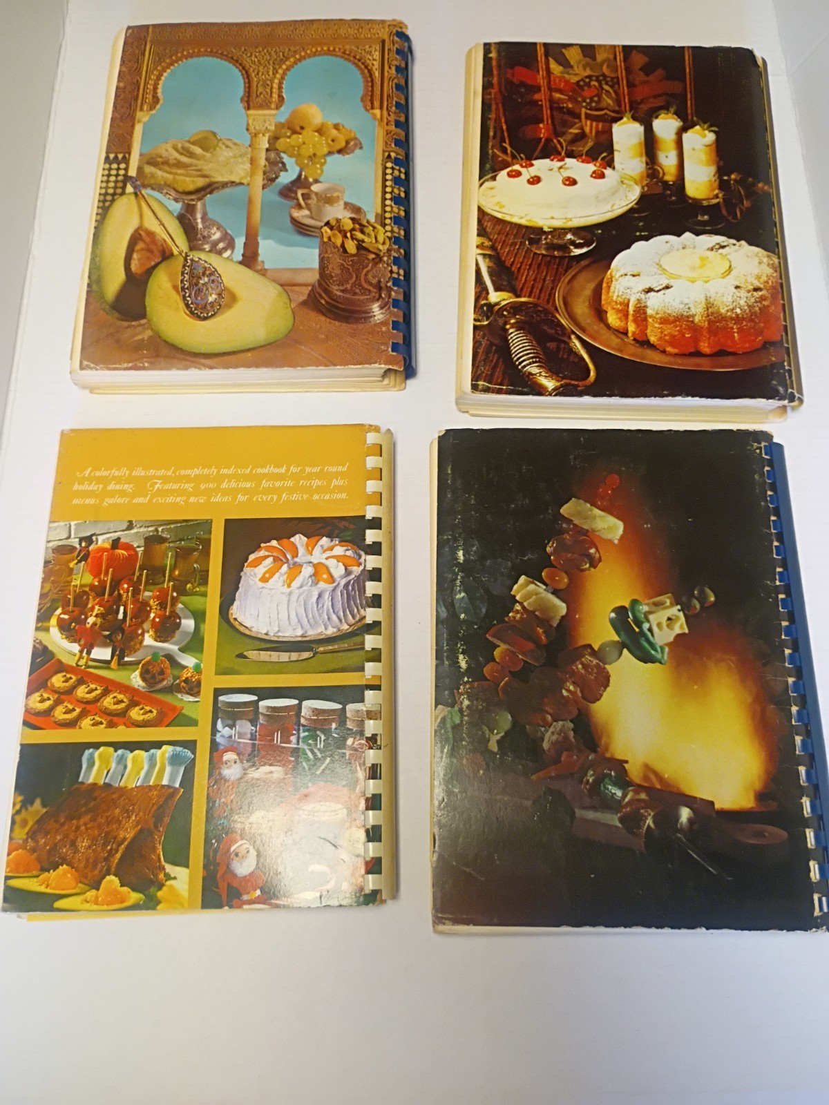 Vintage Recipes on Parade Cookbook Lot of 4 Spiral Bound Meats Holiday Quick
