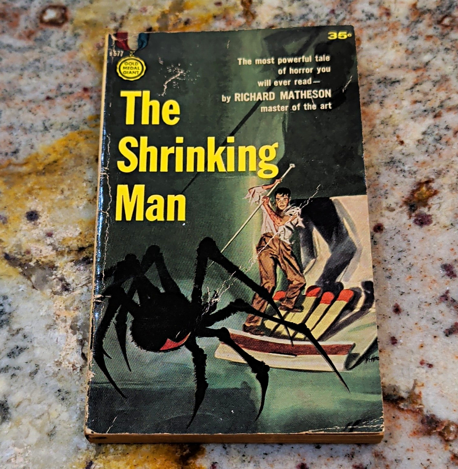 Vintage 1956 THE SHRINKING MAN Richard Matheson Gold Medal 1st PB Hooks
