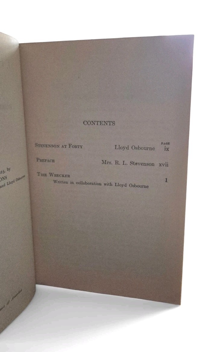 1925 The Wrecker Robert Louis Stevenson HC Charles Scribner’s Sons Vintage