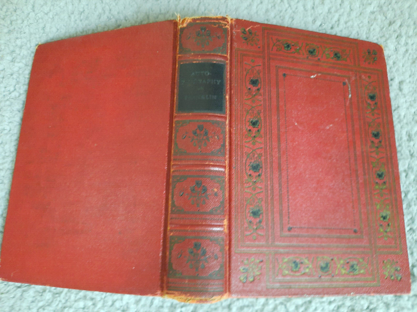 The Autobiography of Benjamin Franklin. 1932 Hardcover Book Walter J. Black