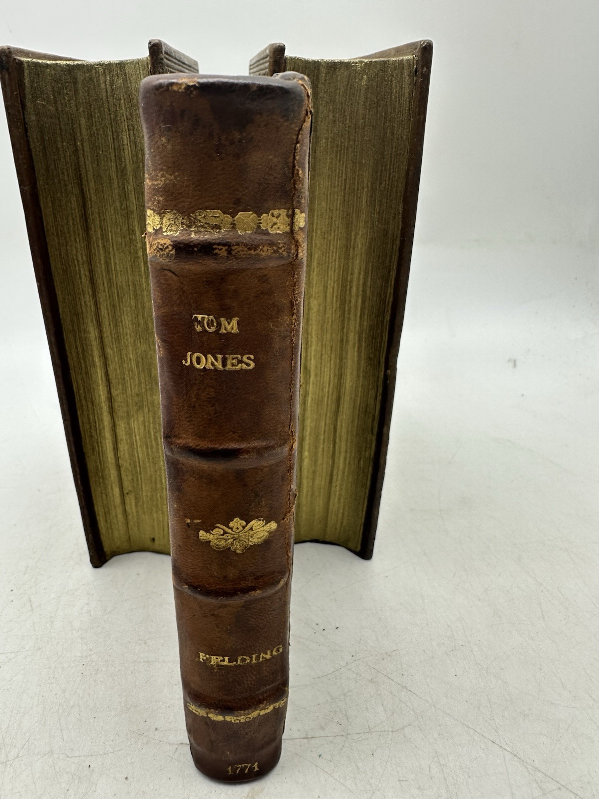 Henry Fielding Works Tom Jones Vol IX 1771 Edinburgh Leather Binding 28-2