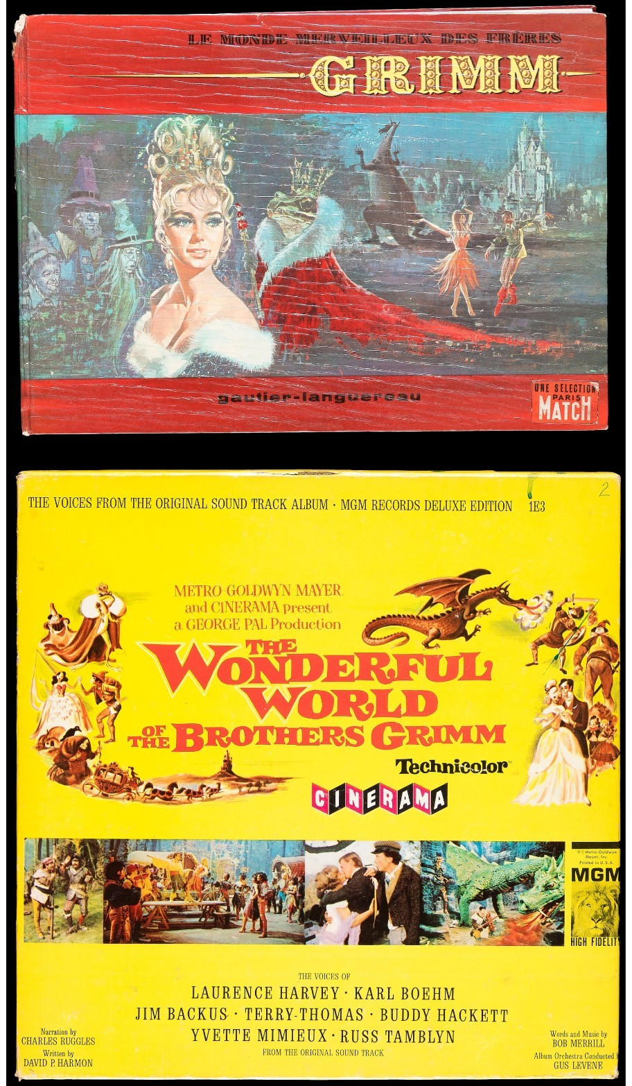 The Wonderful World of the Brothers Grimm Lot. Fine/Very Fine. Book and Records.