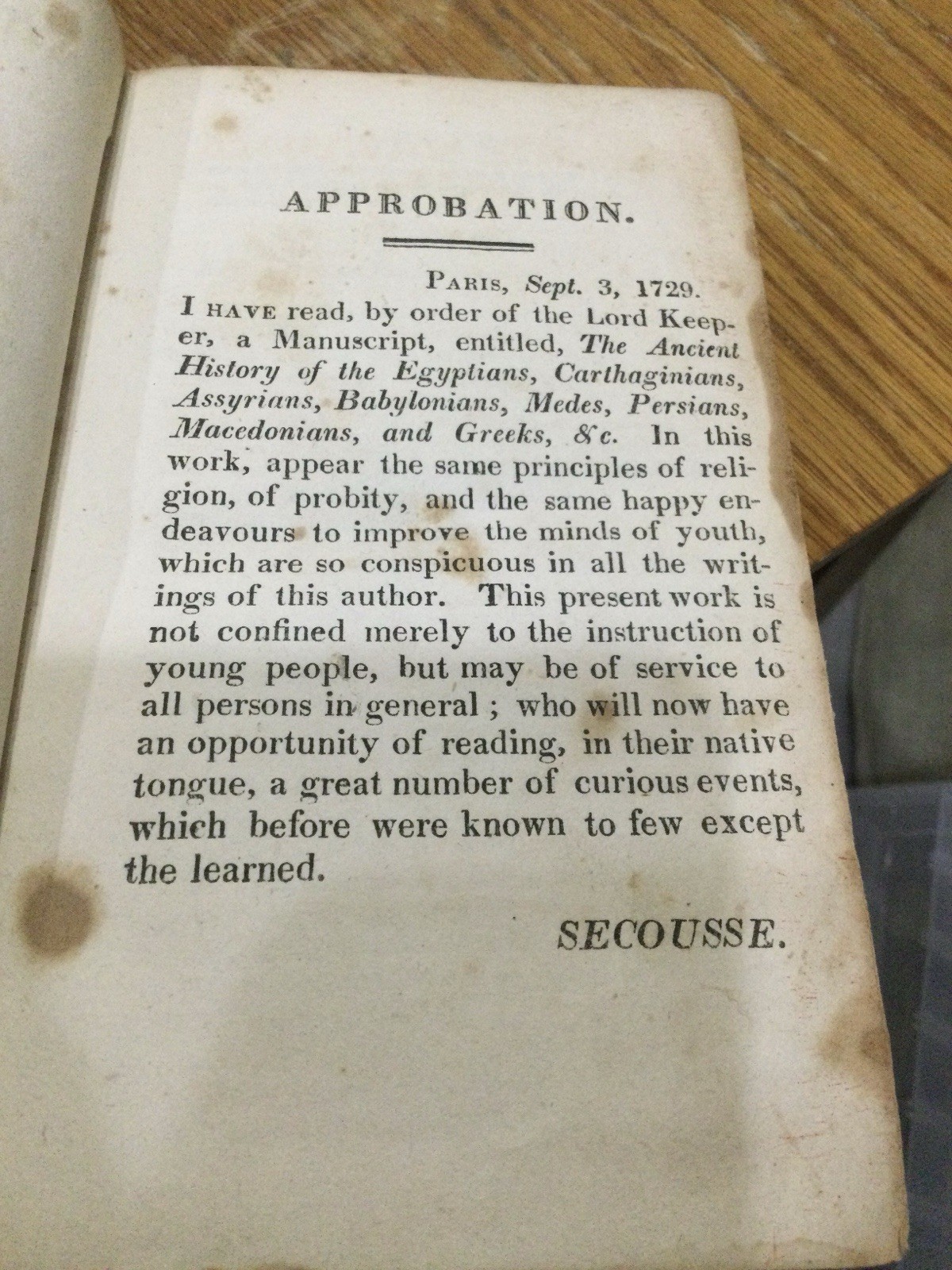 Rare Oracles, Soothsayer, & Demons observation- 1820 Rollin Ancient History Book