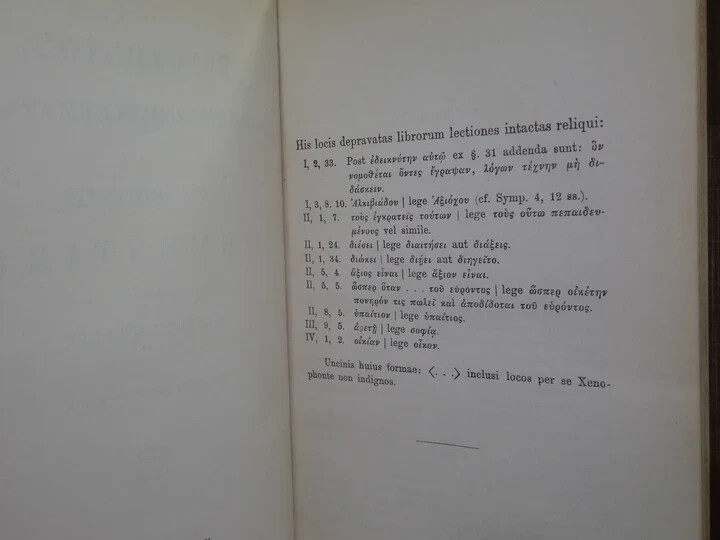 XENOPHONTIS COMMENTARII RECOGNOVIT WALTHER GILBERT 1902 LEATHER-BOUND
