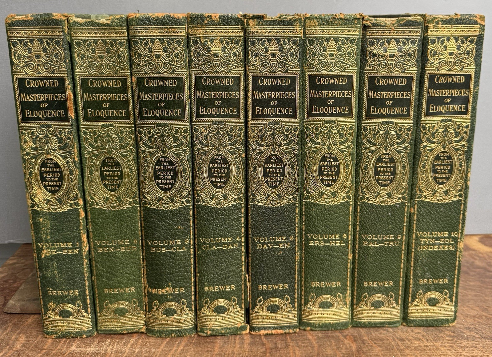 Crowned Masterpieces of Eloquence 1914 HC 8 of 10 Vols-Justice David Brewer Ed.