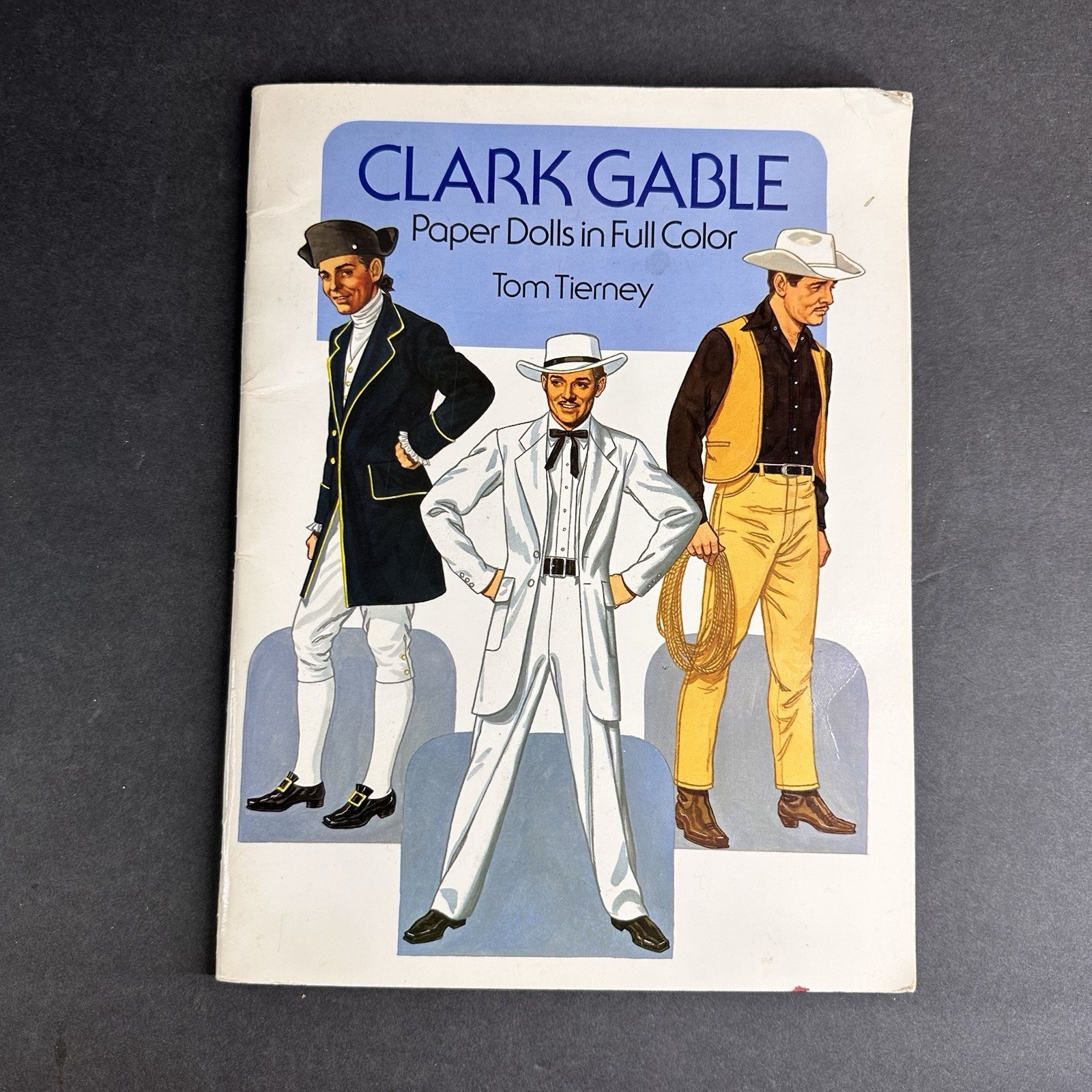 Vintage Uncut Clark Gable Paper Dolls Tom Tierney 1986