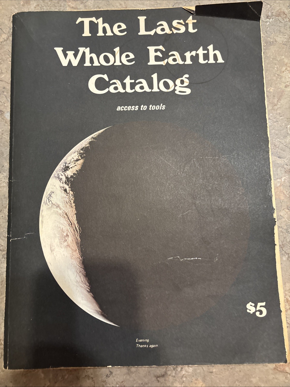 Vintage The Last Whole Earth Catalog 1971 Large Paperback Catalog Magazine