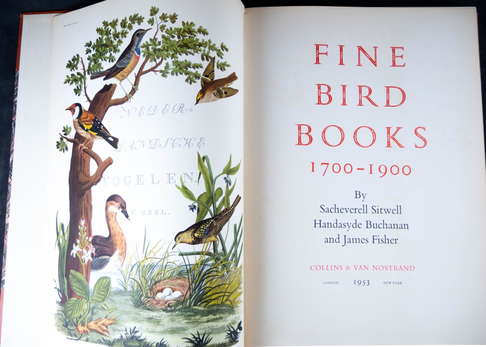 Fine Bird Books 1700 – 1900 by Sitwell, Buchanan, & Fisher – 1953 – 38 Plates