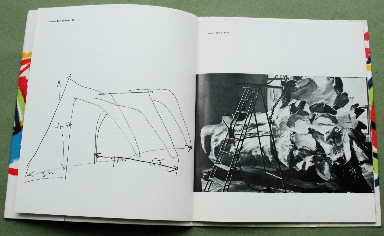 FLUXUS: Wim T. Schippers, 1965: ” ? ” (print from the block); Karel APPEL litho