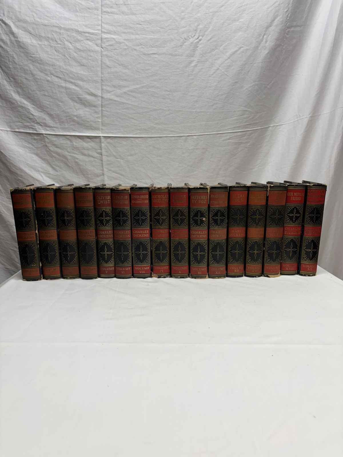 The Works of Charles Dickens Nickel Typed Edition 16 Volume Set missing 4 vols.