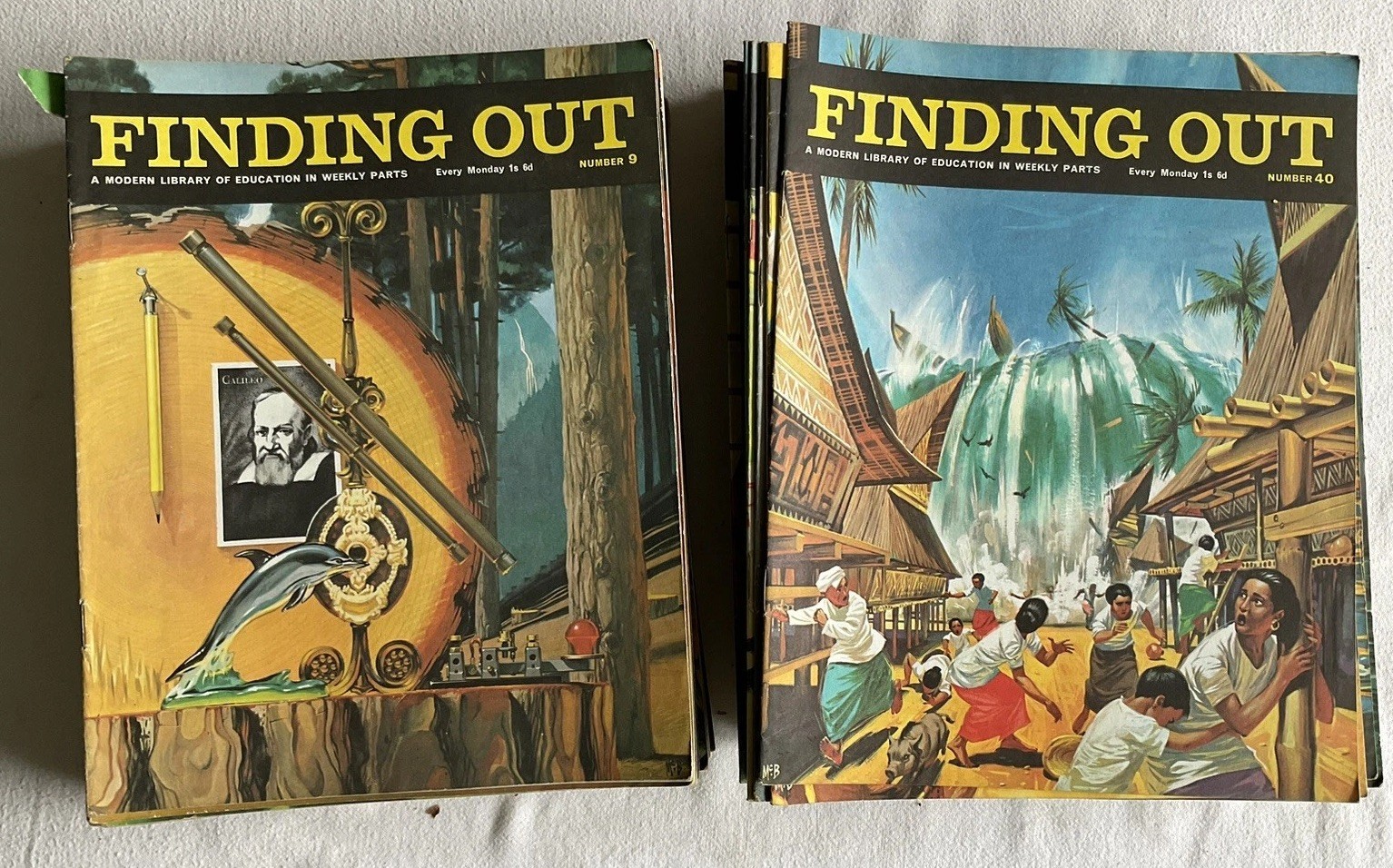 Joblot Of 64x Vintage “Finding Out” Magazines, Purnell, 1962-64 (Issues 9-72)