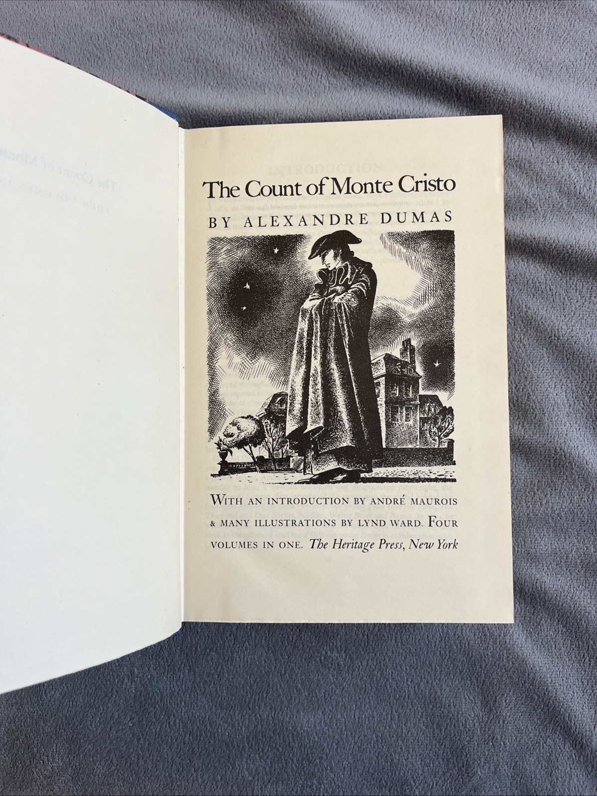 The Count of Monte Cristo by Alexandre Dumas Heritage Press 1941 Lynd Ward Box