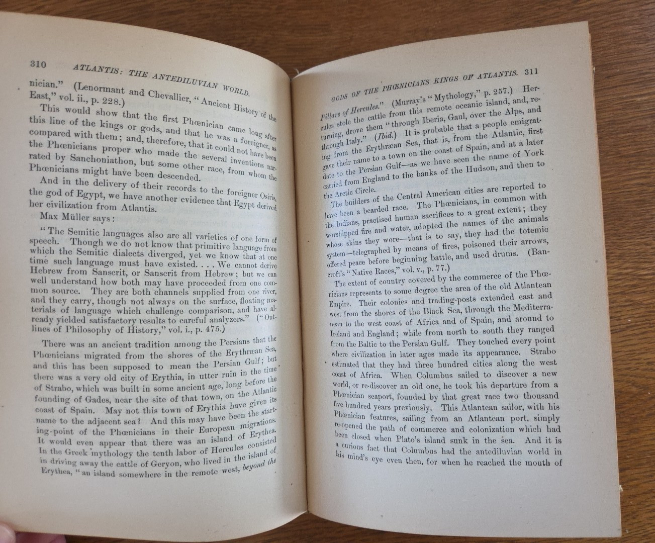 “Atlantis: The Antediluvian World” Ignatius Donnelly 1882 HC Harper & Brothers