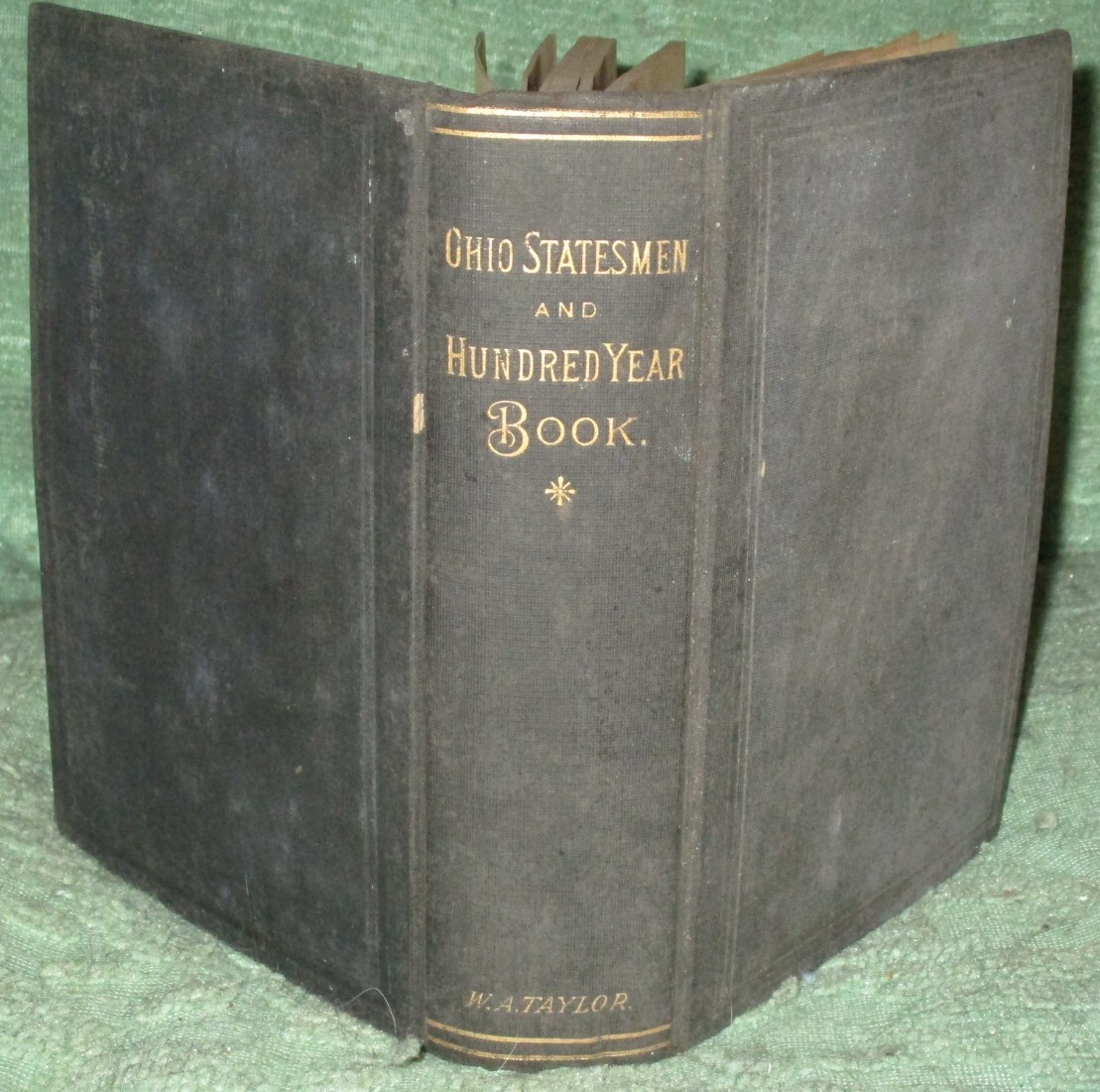 Antique 1892 OHIO STATESMAN HUNDRED YEAR BOOK Senate WORLDS FAIR Commitee Bureau