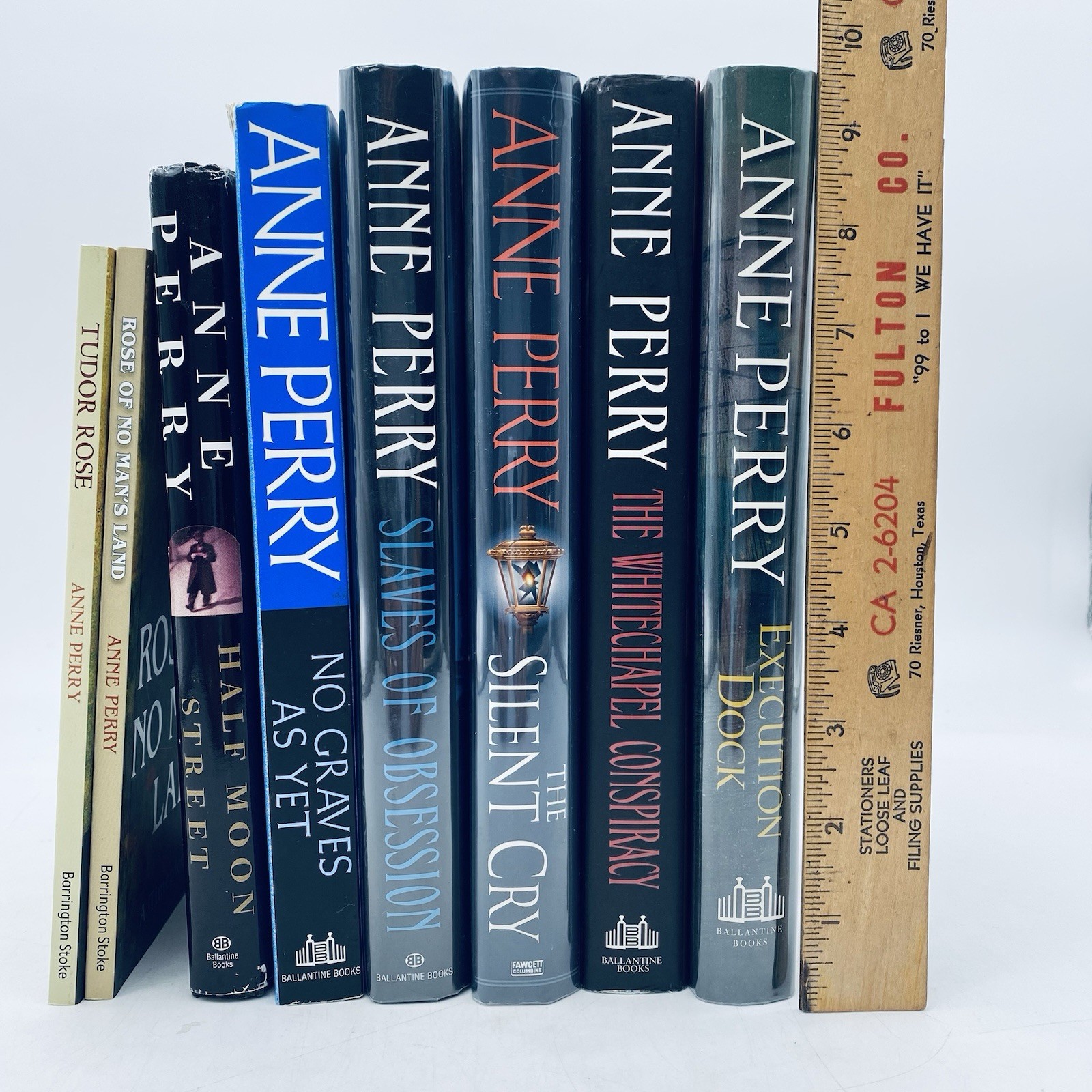 Anne Perry Lot of 8 Novels (5 HC & 3 TPB) 5 Signed!