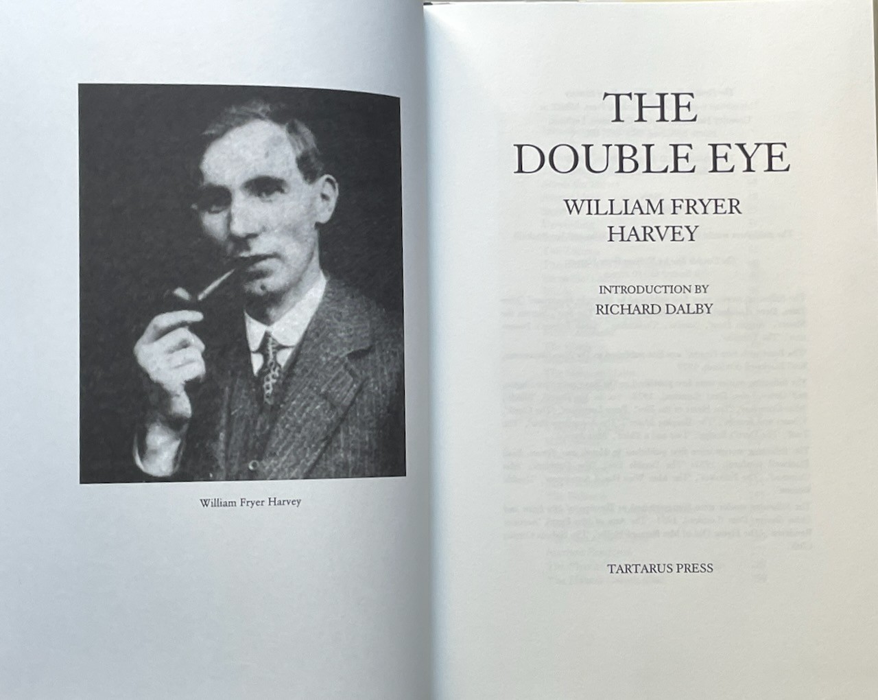 The Double Eye / William Harvey / Tartarus Press 2009 Ltd ed HC DJ