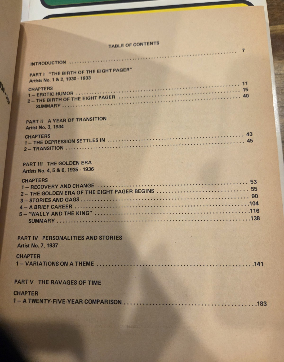 SEX IN COMICS: A HISTORY OF THE EIGHT PAGERS (4 VOLUMES) Donald Gilmore 1971