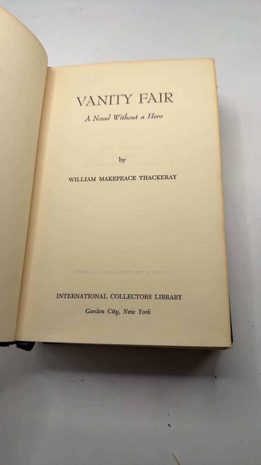 Vanity Fair William Makepeace Thackeray Hardcover