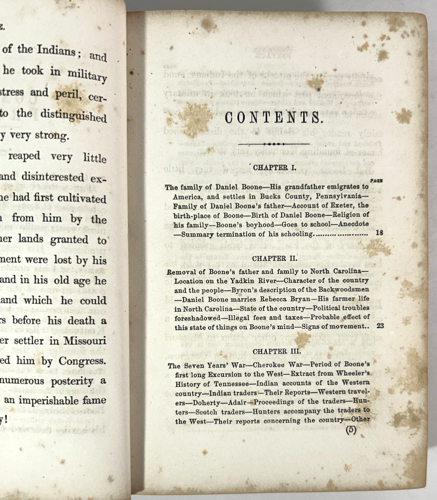 Life & Times of Col. Daniel Boone by Cecil B. Hartley 1859 Antique Hardcover