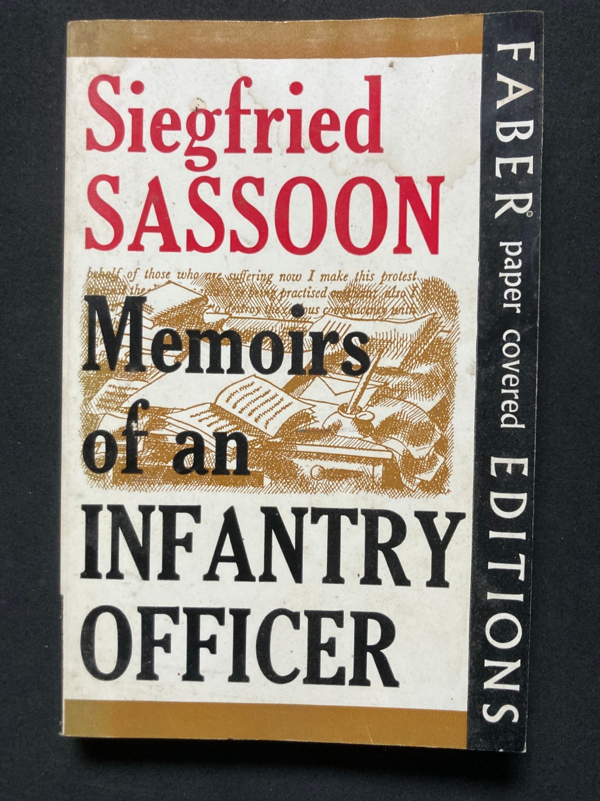 Memoirs of an Infantry Officer Siegfried Sassoon Vintage 1965 p/b Book B1