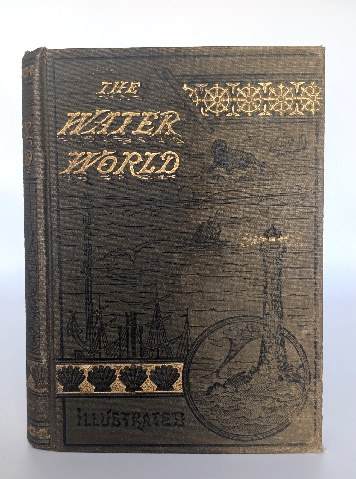 1886 The Water World J.W. Van Dervoort Illustrated Victorian Ocean Exploration
