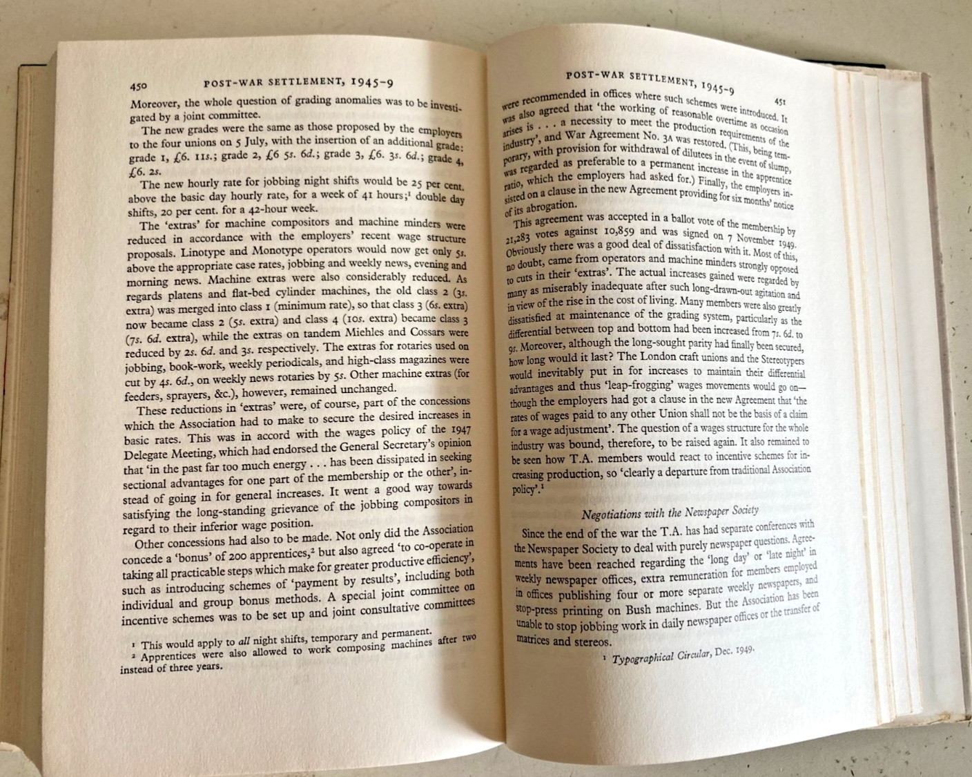 THE TYPOGRAPHICAL ASSOCIATION -IT’S ORIGINS AND HISTORY UP TO 1949 A E MUSSON.