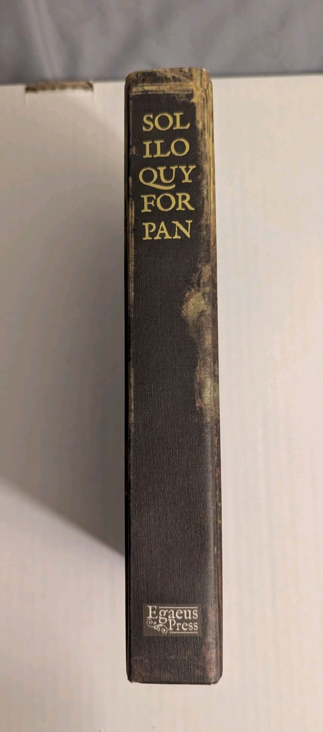 Soliloquy For Pan -Anthology – Original 1st Printing – Egaeus Press – Limited HC