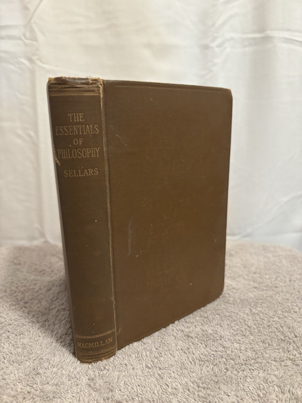 R W Sellars The Essentials Of Philosophy Hardcover 1917 Antique Vintage McMillan