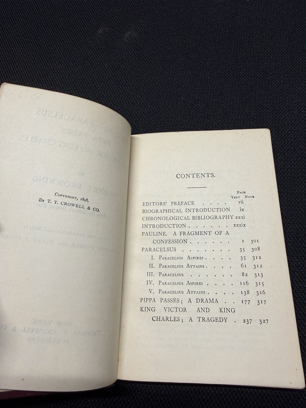 Robert Browning 1898 Edition 3 Books Collection Lot