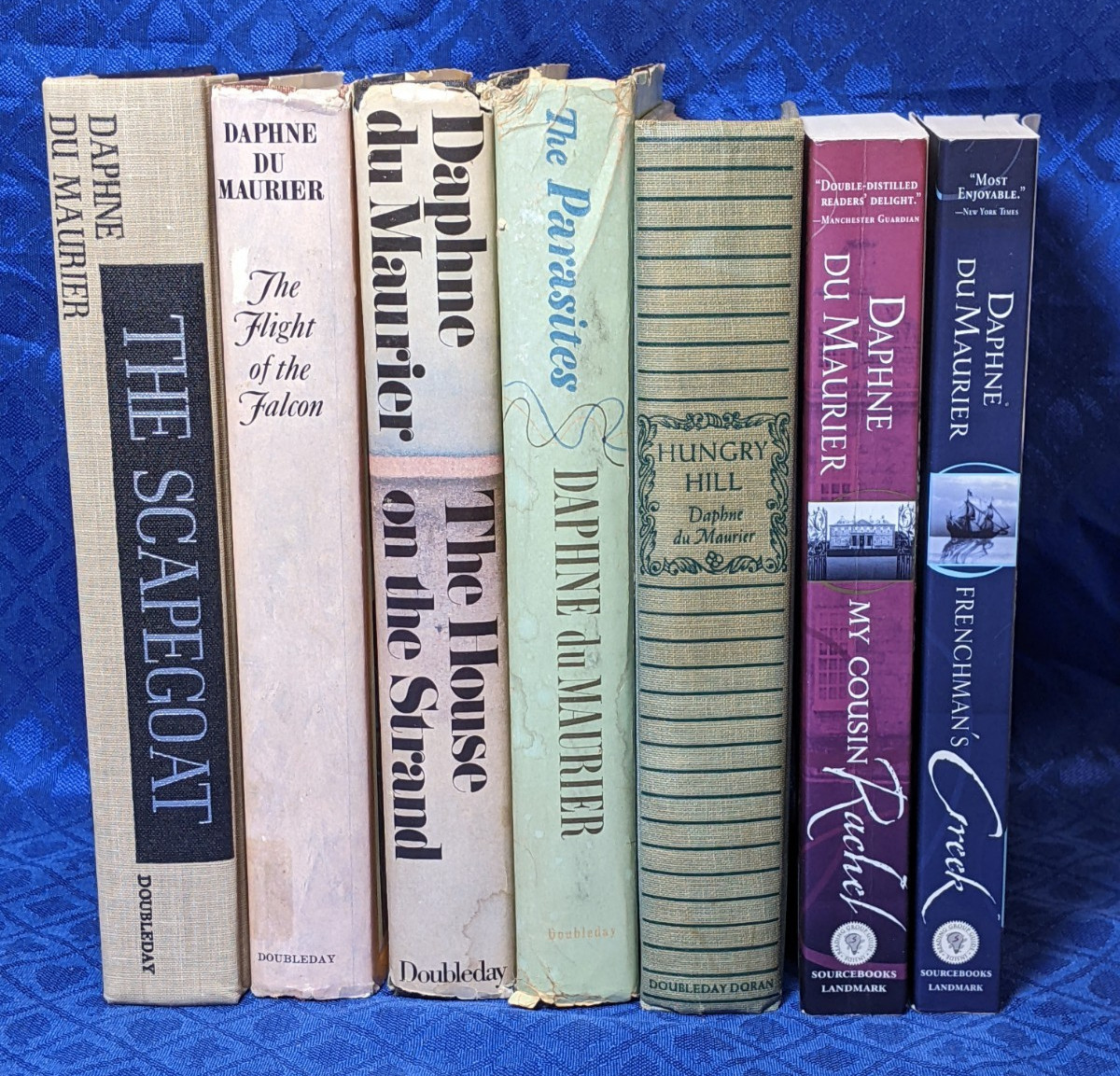 Daphne du Maurier Lot of 7 Novels – 5 Vintage HC/DJ + 2 Newer PB See Description