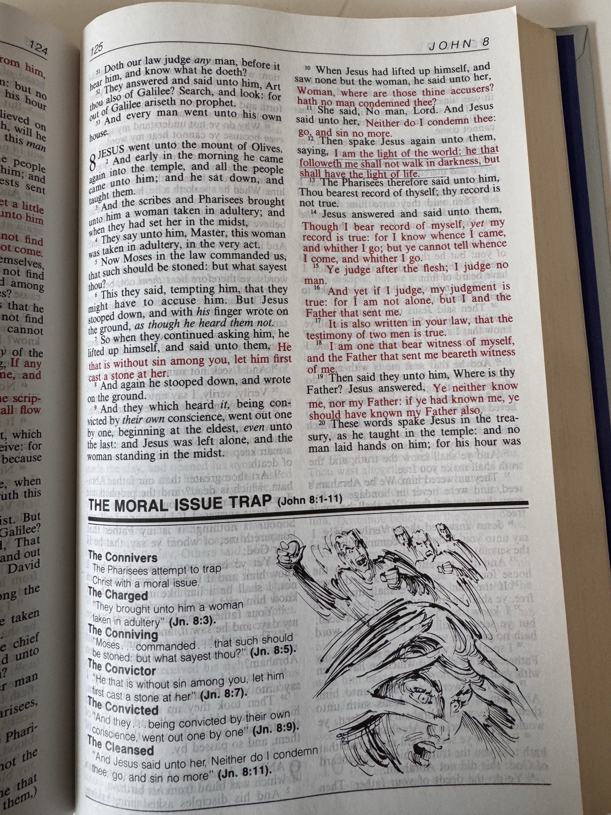 The Visualized Bible KJV Willmington Large Format 2nd Printing 1985 Red Letter
