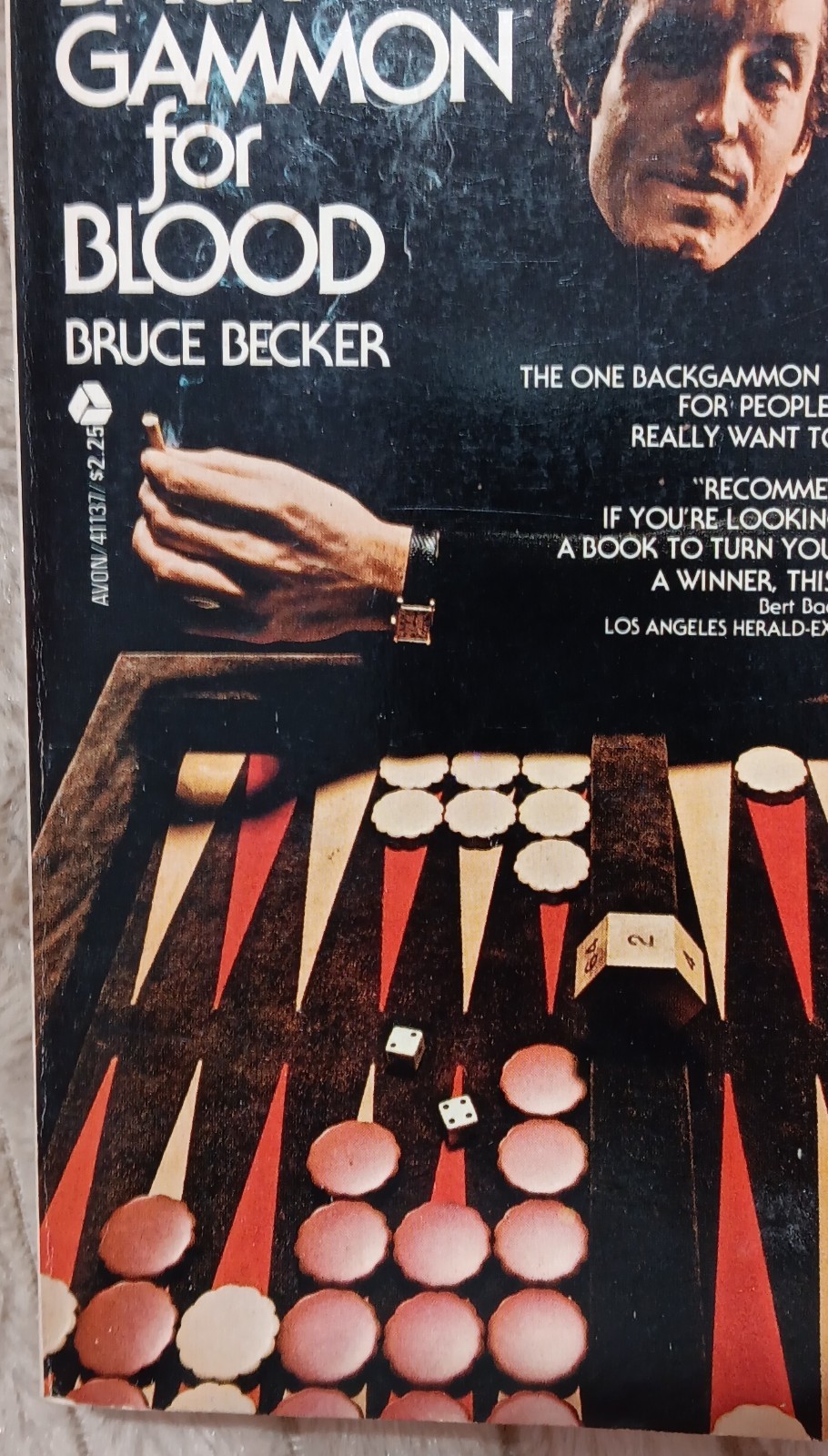 Backgammon for Blood by Bruce Becker Softcover Avon Books 1974 Vintage